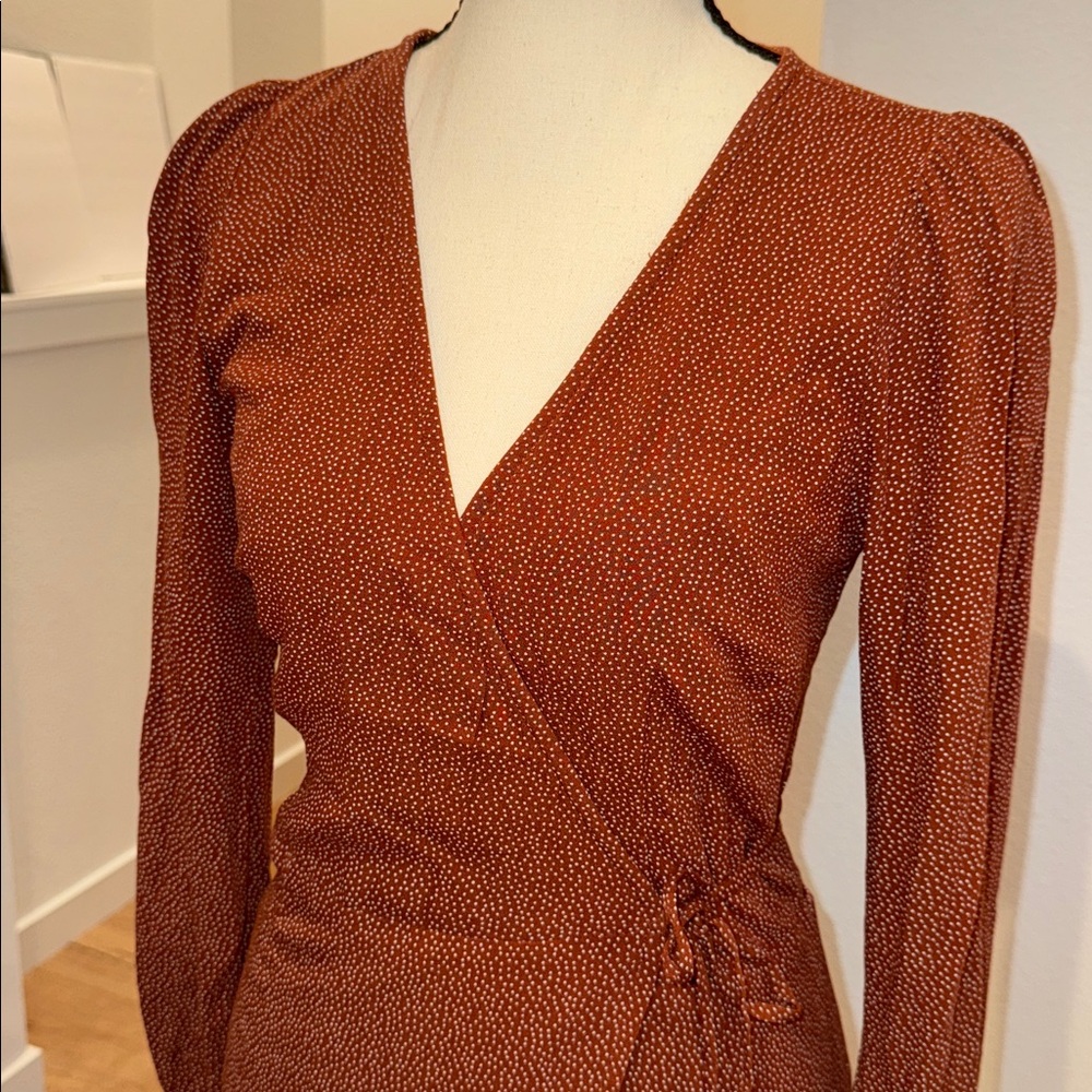 Abercrombie & Fitch Rust Mini Dress - Picture 9 of 10